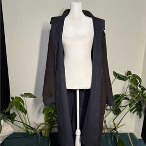 Kith Dark Gray and Black Long Coat